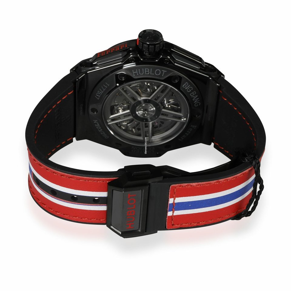 IMG_9081 Hublot Big Bang Ferrari Mens watch Unisex Automatic Ceramic 401.CX.1123.VR Replica 4