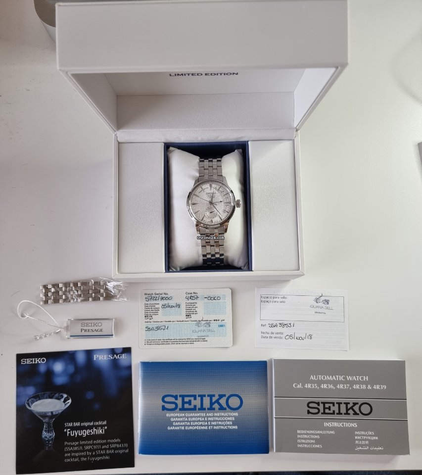 Seiko Presage Mens watch Unisex Automatic Steel SSA385J1 Replica 4