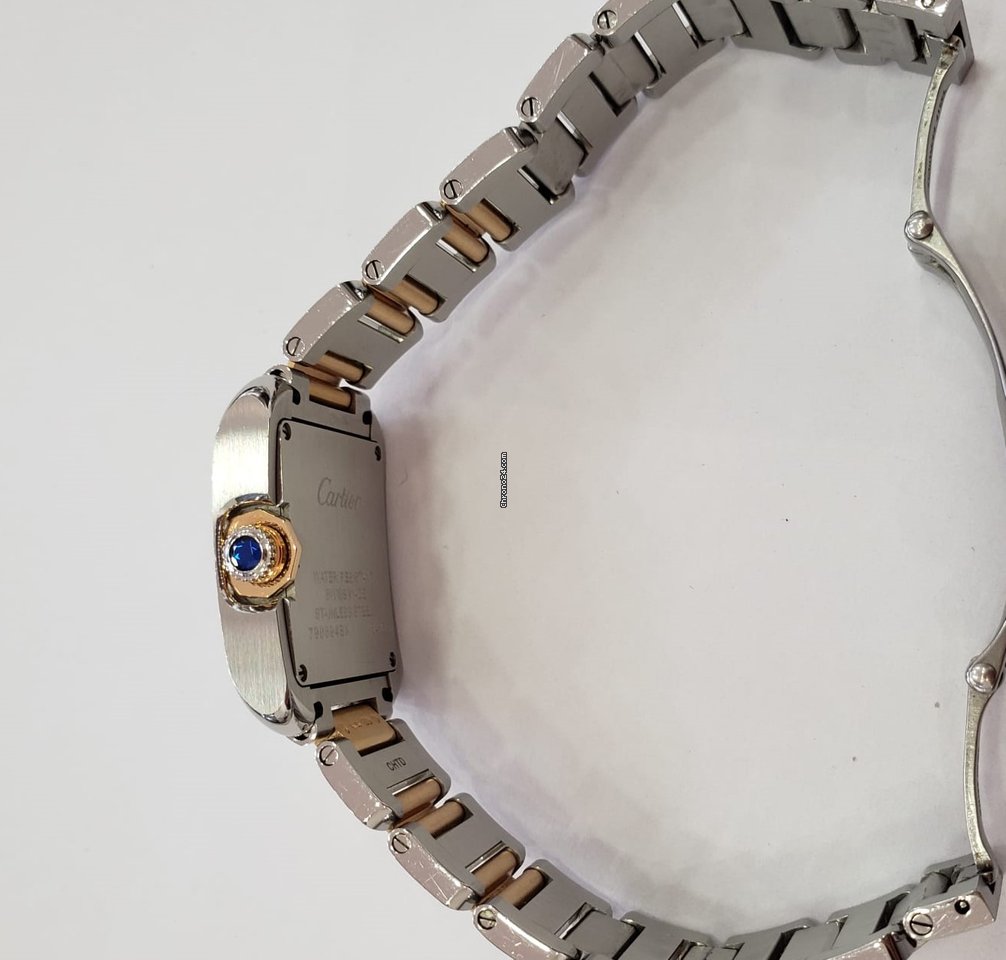 Cartier Tank Anglaise Womens watch Quartz Gold Steel 3485 Replica 4