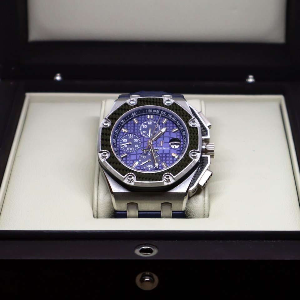 Audemars Piguet Royal Oak Offshore Chronograph Mens watch Unisex Automatic Platinum 26030PO.OO.D001IN.01 Replica 4