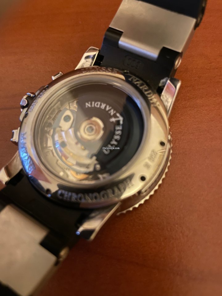 Ulysse Nardin Maxi Marine Diver Mens watch Unisex Automatic Steel 8003-102 Replica 4
