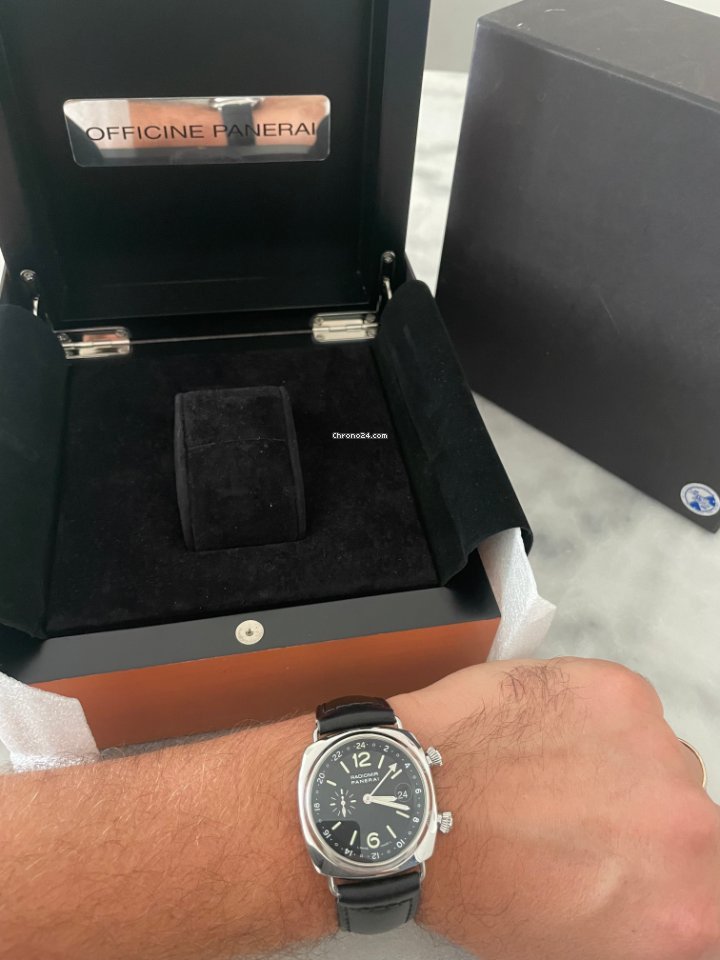 IMG_9081 Panerai Radiomir GMT Mens watch Unisex Automatic Steel PAM 00184 Replica 4