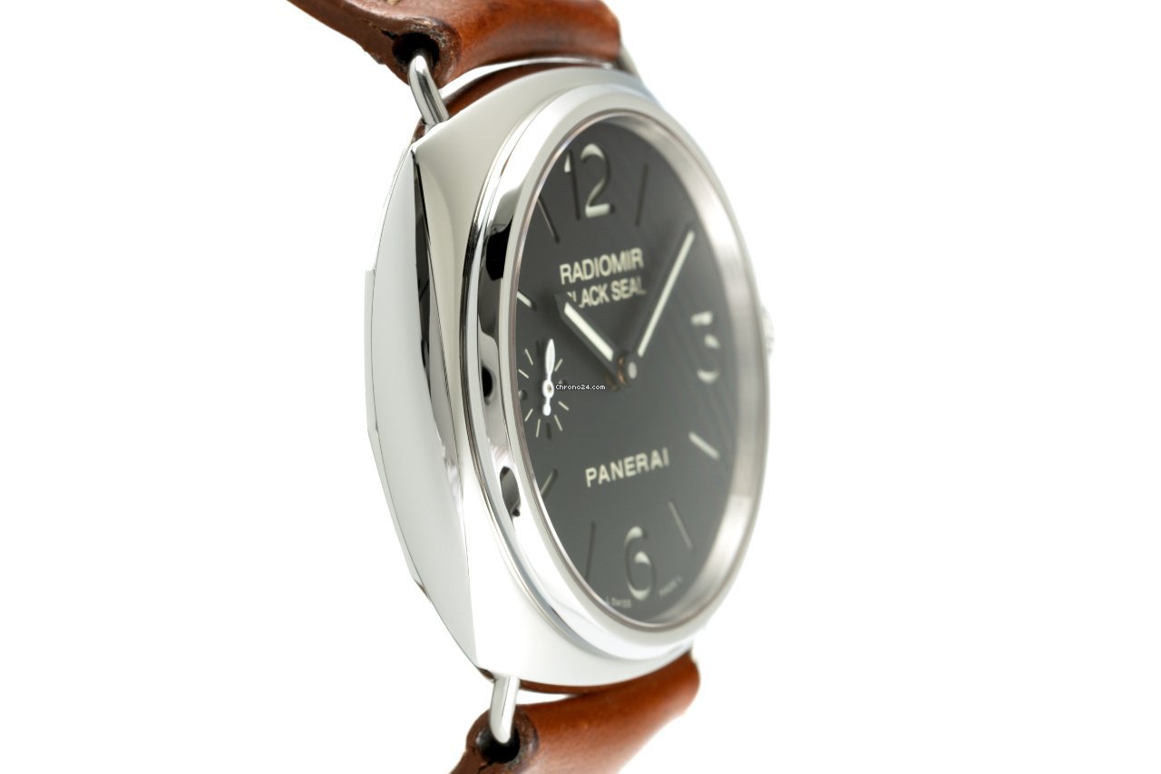 Panerai Radiomir Black Seal Mens watch Unisex Manual winding Steel PAM00183 Replica 4