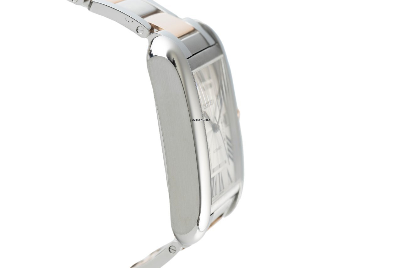 Cartier Tank Anglaise Mens watch Unisex Automatic Gold Steel 3507 Replica 4