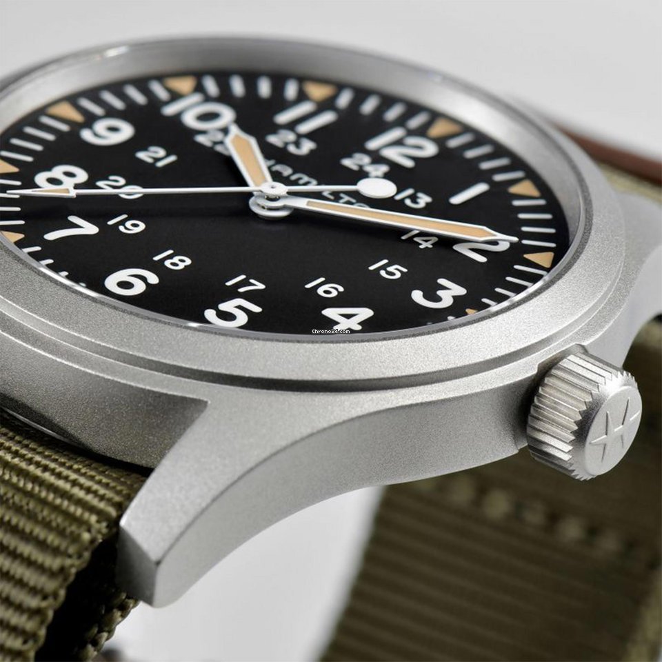 IMG_9081 Hamilton Khaki Field Mens watch Unisex Manual winding Steel H69529933 Replica 4