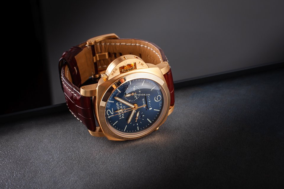 IMG_9081 Panerai Special Editions Mens watch Unisex Manual winding Rose gold PAM00277 Replica 4
