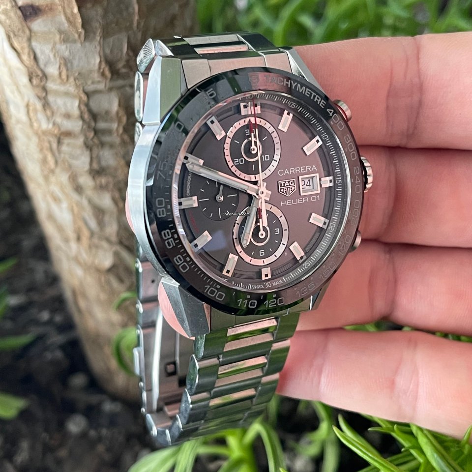 IMG_9081 TAG Heuer Carrera Calibre HEUER 01 Mens watch Unisex Automatic Steel CAR201W.BA0714 Replica 4