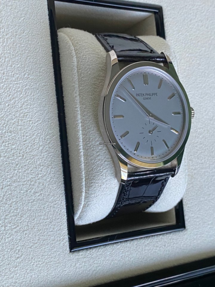 IMG_9081 Patek Philippe Calatrava Mens watch Unisex Manual winding White gold 5196G-001 Replica 4