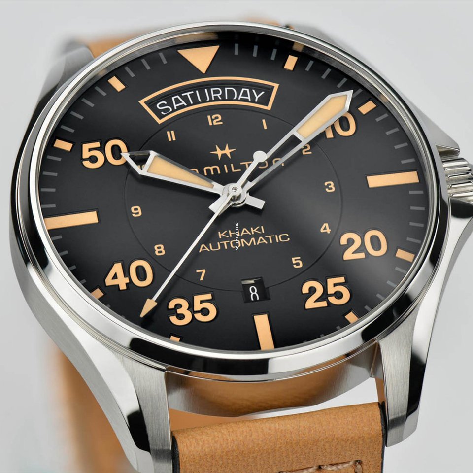 IMG_9081 Hamilton Khaki Aviation Mens watch Unisex Automatic Steel H64645531 Replica 4