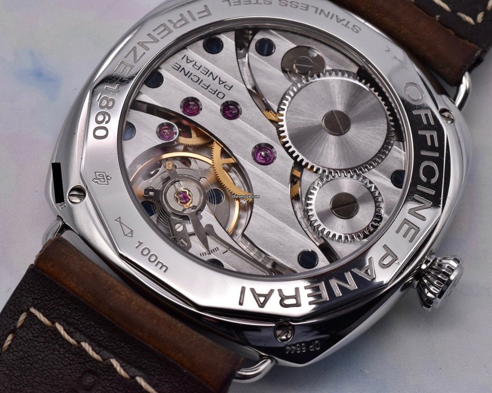 IMG_9081 Panerai Radiomir Black Seal Mens watch Unisex Manual winding Steel PAM 00183 Replica 4