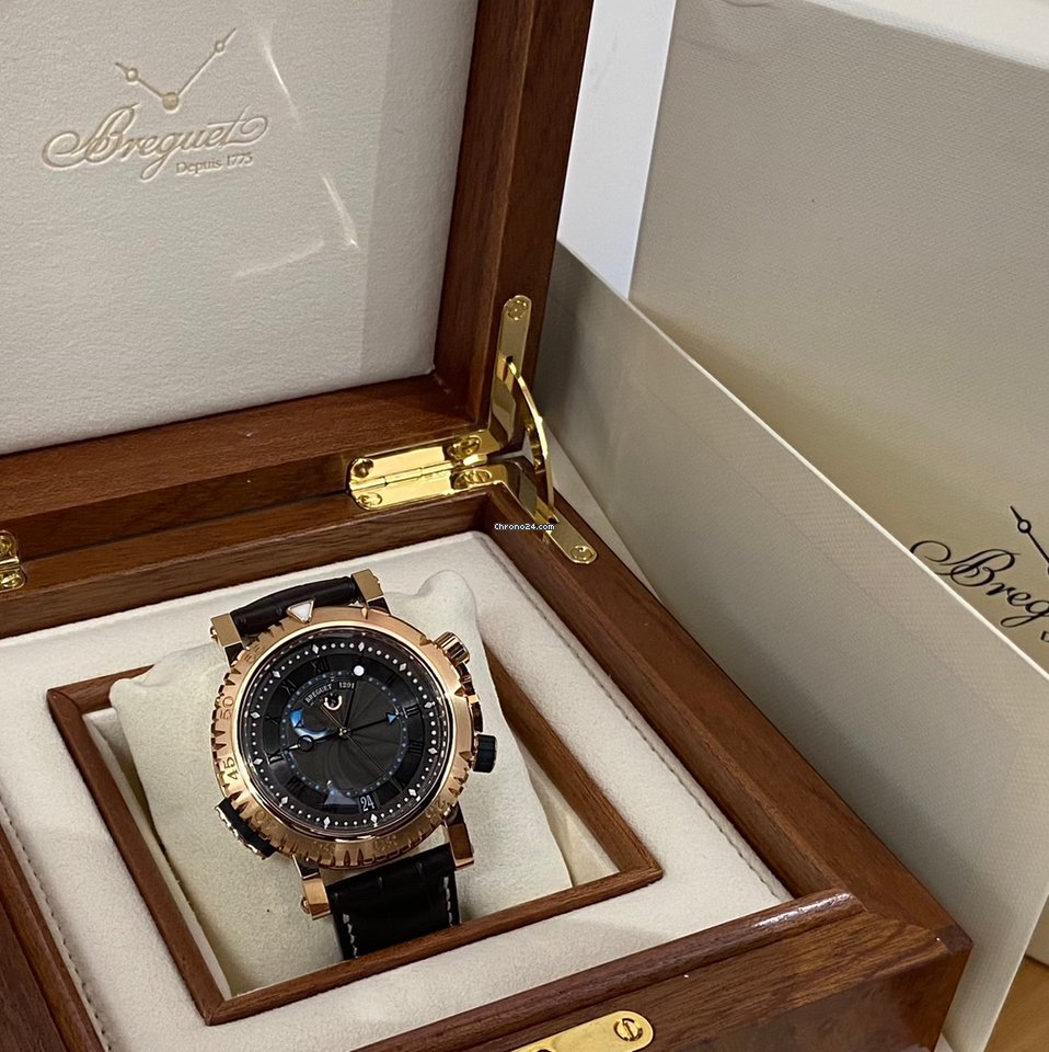 IMG_9081 Breguet Marine Mens watch Unisex Automatic Rose gold 5847BR Z2 5ZV Replica 4