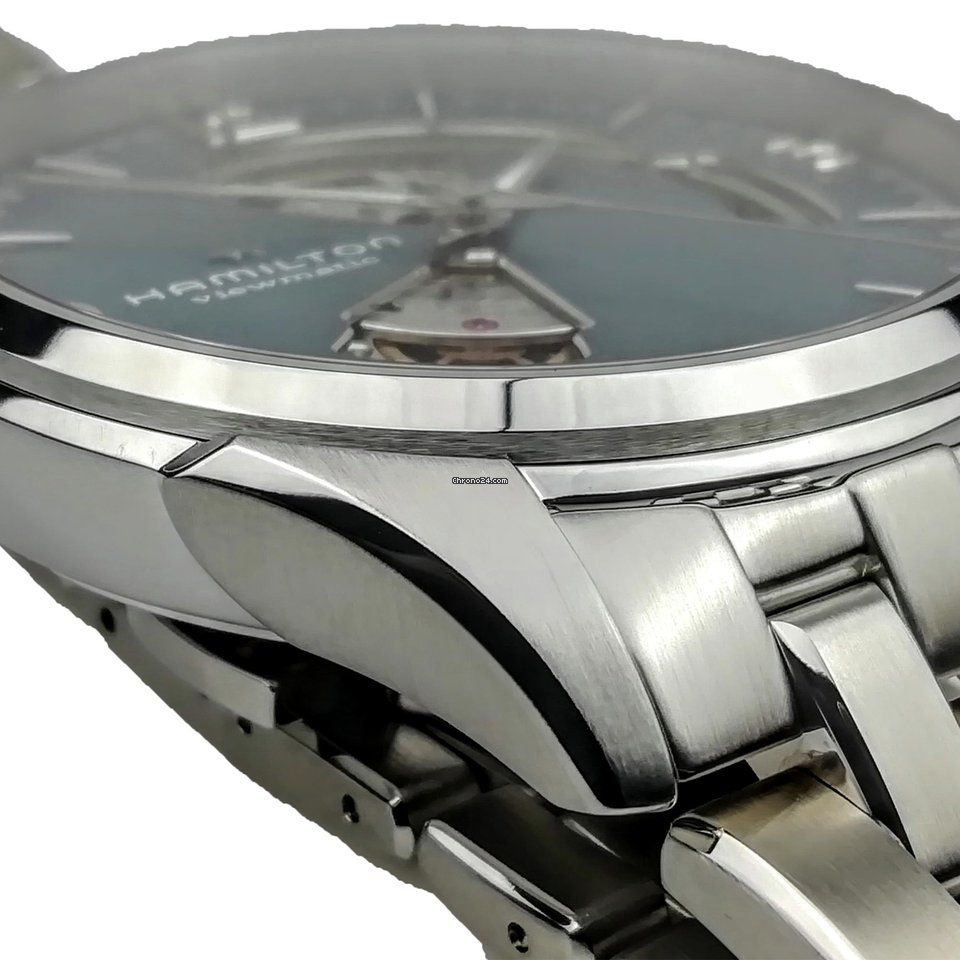 Hamilton Jazzmaster Open Heart Mens watch Unisex Quartz Steel H32705142 Replica 4