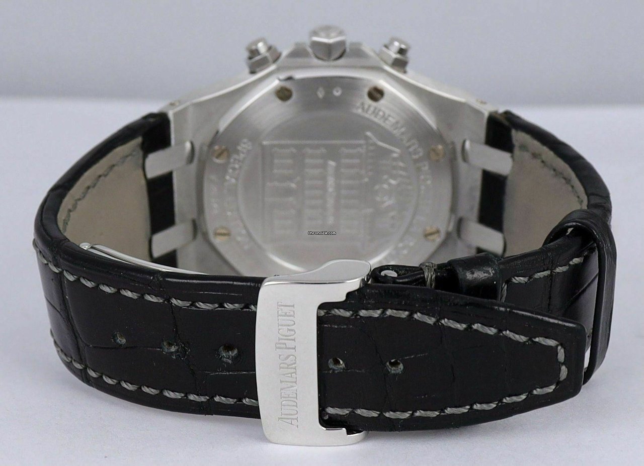 Audemars Piguet Royal Oak Chronograph Mens watch Unisex Automatic Platinum 26035PT.00.D002CR.01 Replica 4