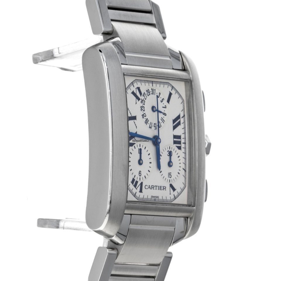 Cartier Tank Francaise Mens watch Unisex Quartz Steel W51001Q3  2303 Replica 4