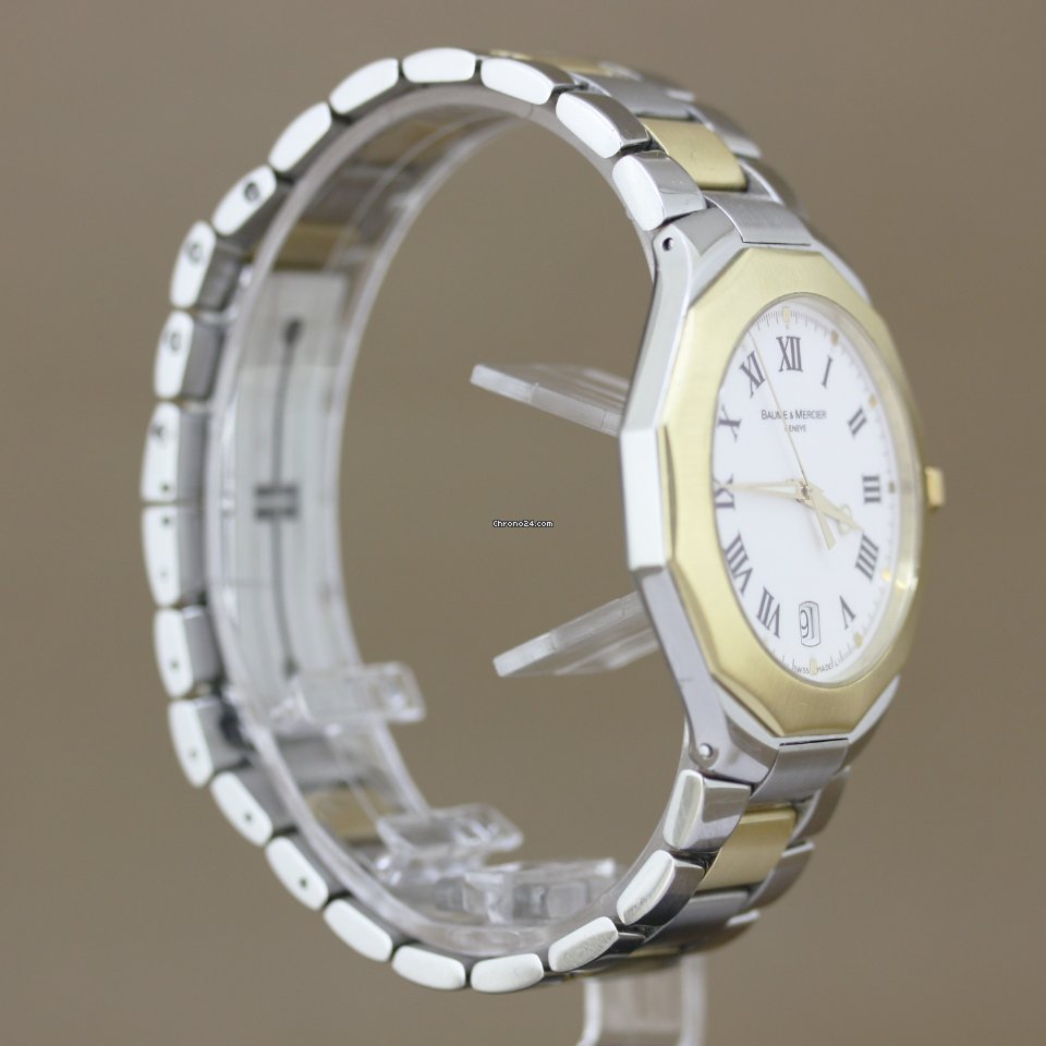 IMG_9081 Baume & Mercier Riviera Mens watch Unisex Quartz Gold Steel Baume & Mercier Riviera Replica 4