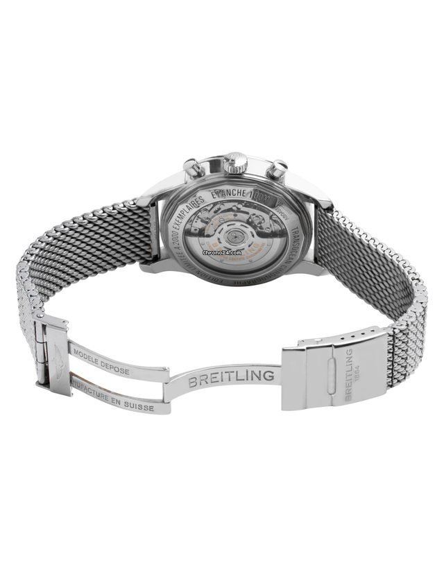 IMG_9081 Breitling Transocean Chronograph GMT Mens watch Unisex Automatic Steel AB045112.BC67.154A Replica 4