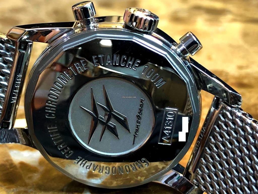 IMG_9081 Breitling Transocean Chronograph 38 Mens watch Unisex Automatic Steel A4131012 G757 Replica 4