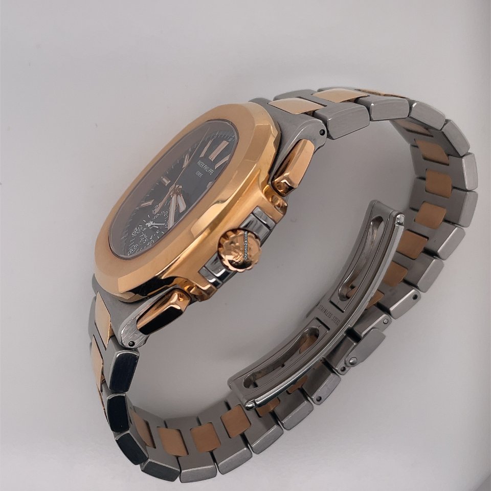 IMG_9081 Patek Philippe Nautilus Mens watch Unisex Automatic Gold Steel 5980 1AR-001 Replica 4