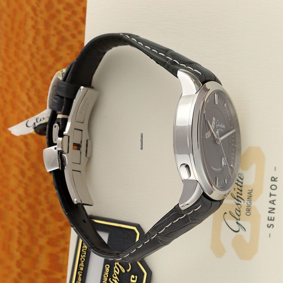 IMG_9081 Glashutte Original Senator Power Reserve Display Mens watch Unisex Automatic Steel 100-01-04-02-04 Replica 4