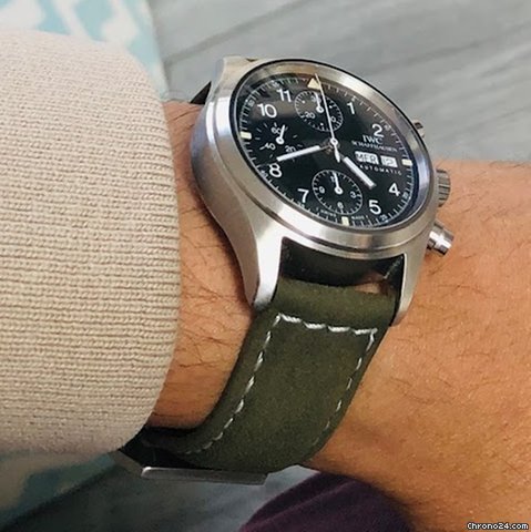 IMG_9081 IWC Pilot Chronograph Mens watch Unisex Automatic Steel IW3706 Replica 4