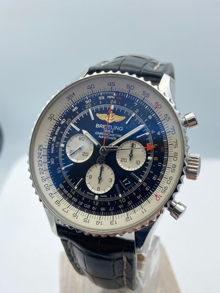 IMG_9081 Breitling Navitimer GMT Mens watch Unisex Automatic Steel AB044121.BD24.443A Replica 4
