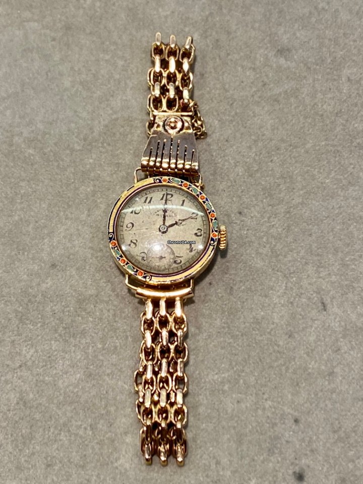 IMG_9081 Movado Womens watch Manual winding Yellow gold Movado Chronom??tre Replica 4