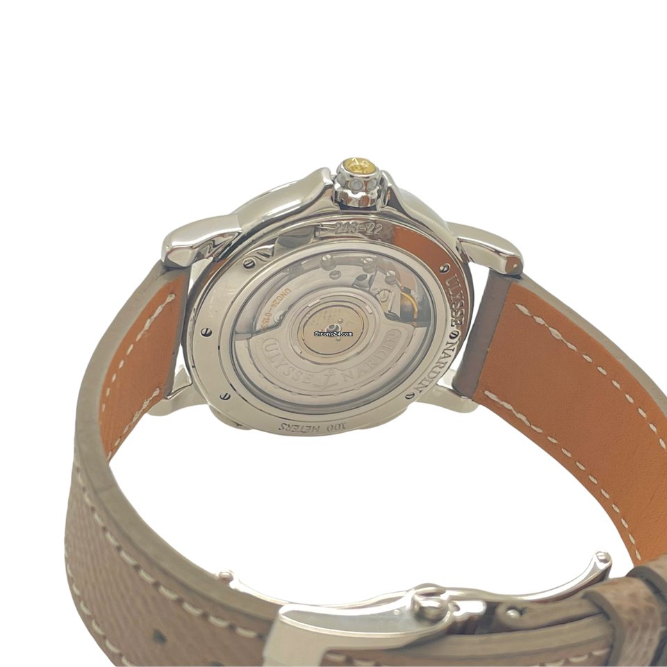 IMG_9081 Ulysse Nardin Dual Time Womens watch Automatic Steel 243-22 30-09 Replica 4