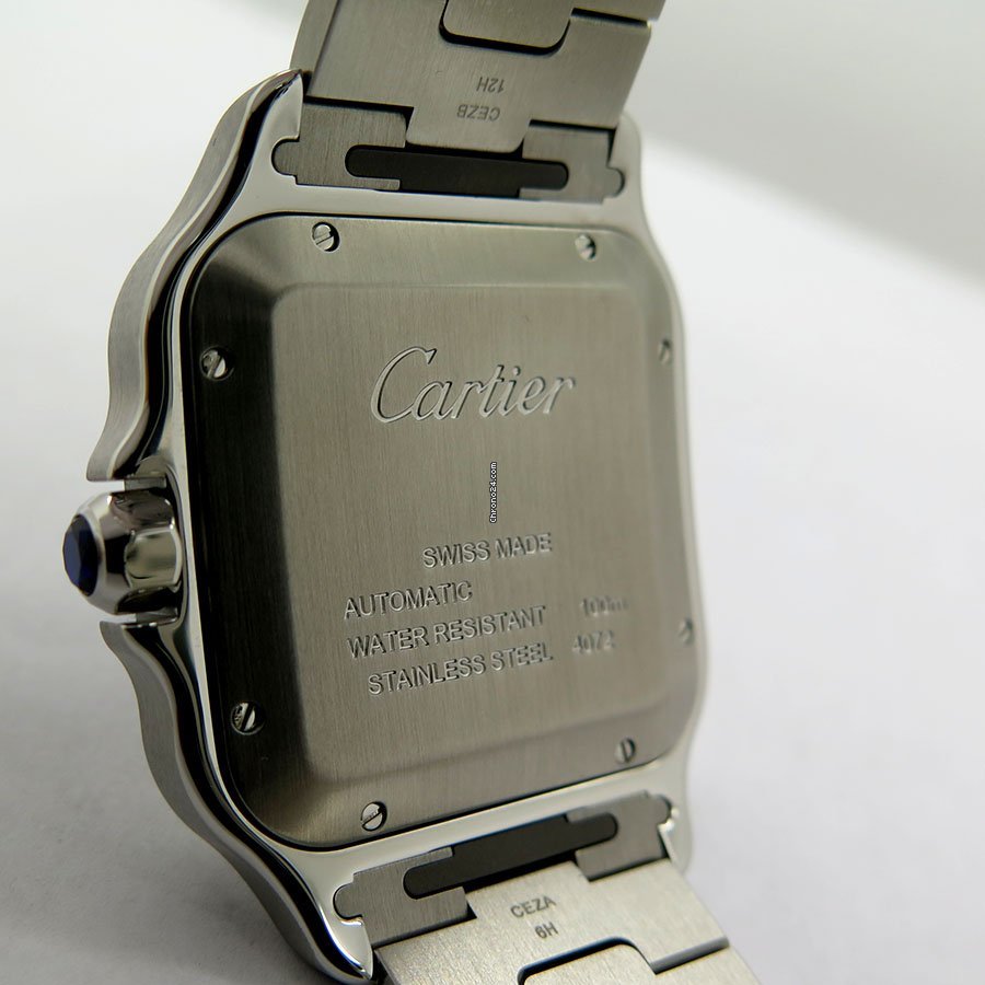 Cartier Santos Mens watch Unisex Automatic Steel WSSA0013 Replica 4