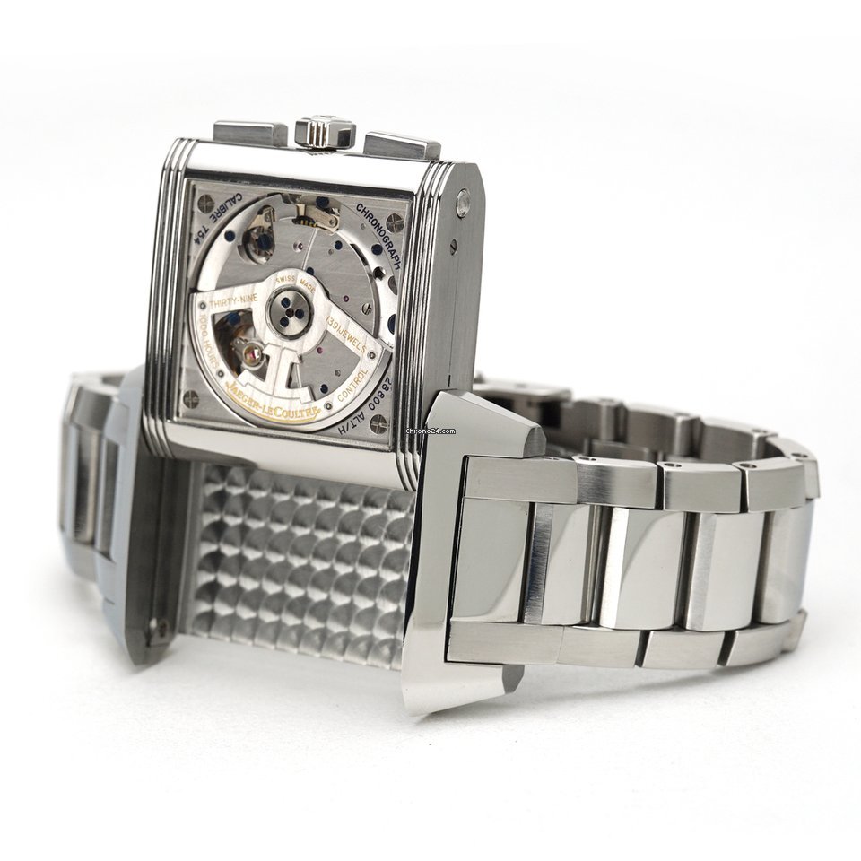 Jaeger-LeCoultre Reverso Squadra Chronograph GMT Steel Q7018120 Replica 4