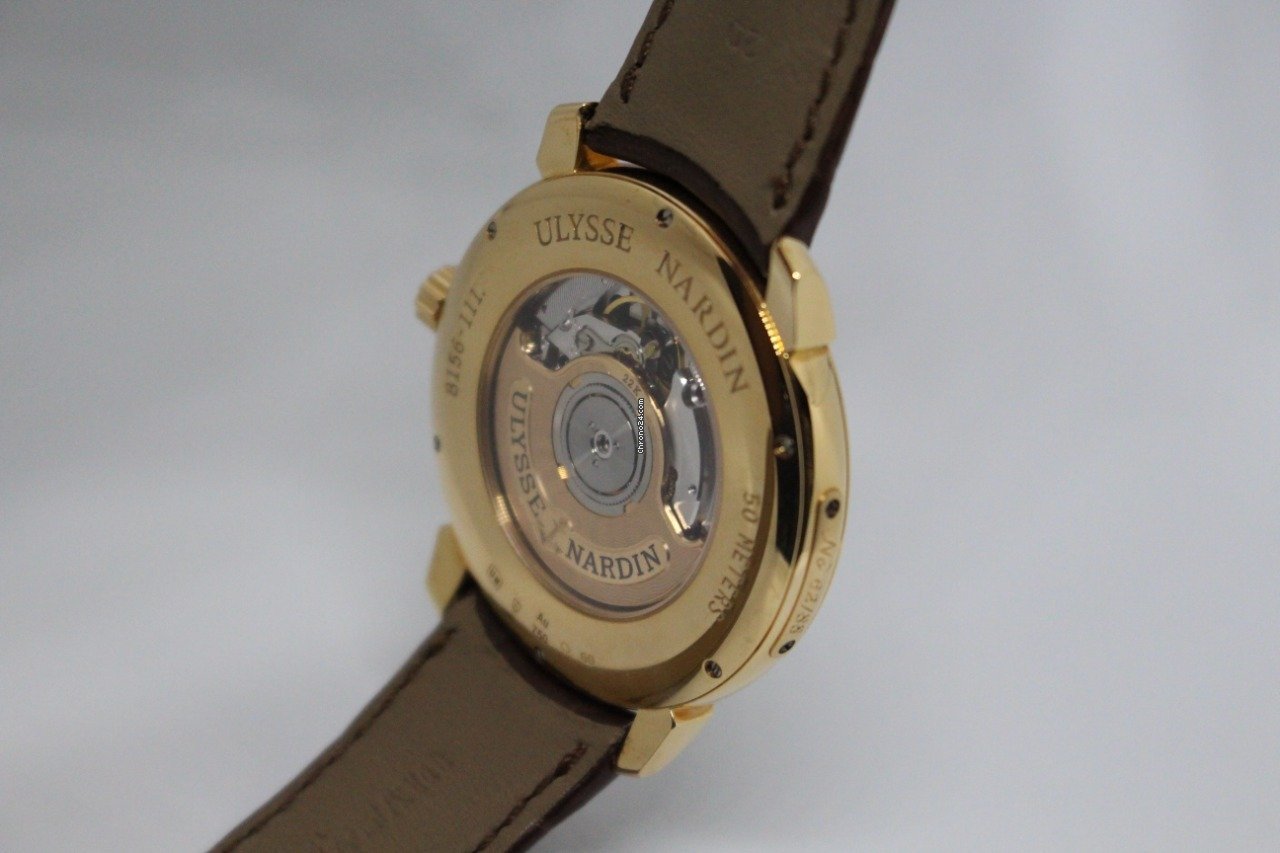 IMG_9081 Ulysse Nardin Classico Mens watch Unisex Automatic Rose gold 8156 111 2 SNAKE Replica 4