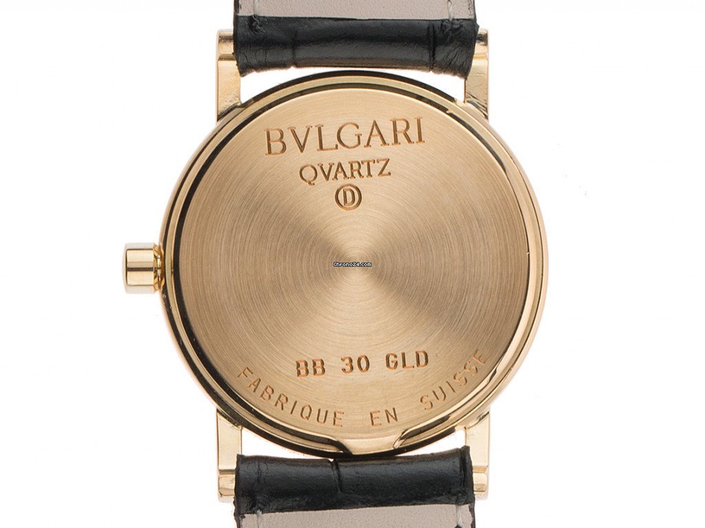 IMG_9081 Bulgari Bulgari Mens watch Unisex Quartz Yellow gold BB 30 GLD Replica 4