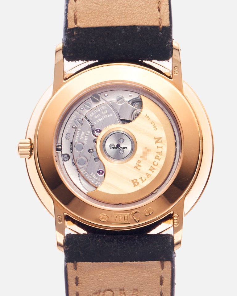 IMG_9081 Blancpain Villeret Mens watch Unisex Manual winding Rose gold 4795 Replica 4