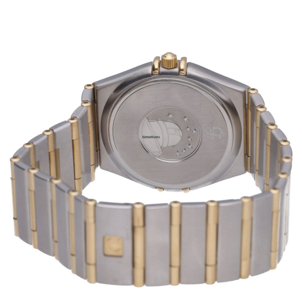 IMG_9081 Omega Constellation Mens watch Unisex Quartz Gold Steel 1212.30.00 Replica 4