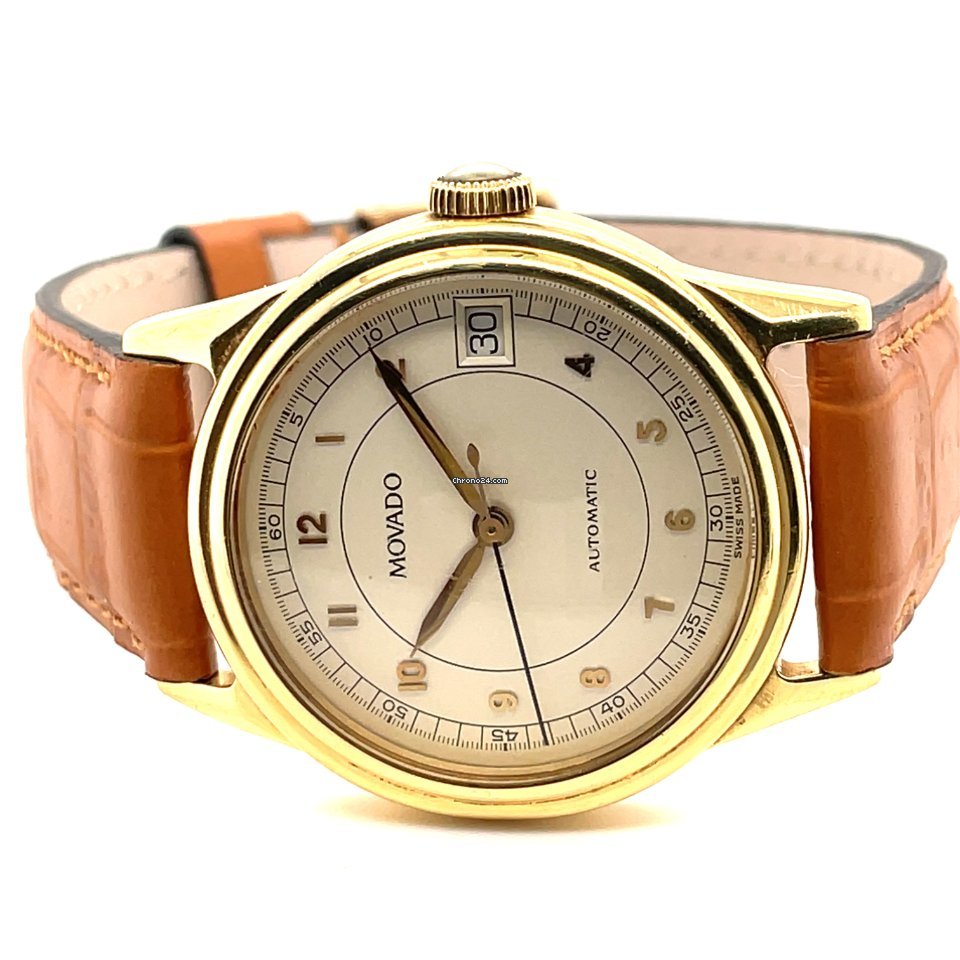 Movado 1881 Automatic Mens watch Unisex Automatic Yellow gold Movado 40.A9.880 Replica 4