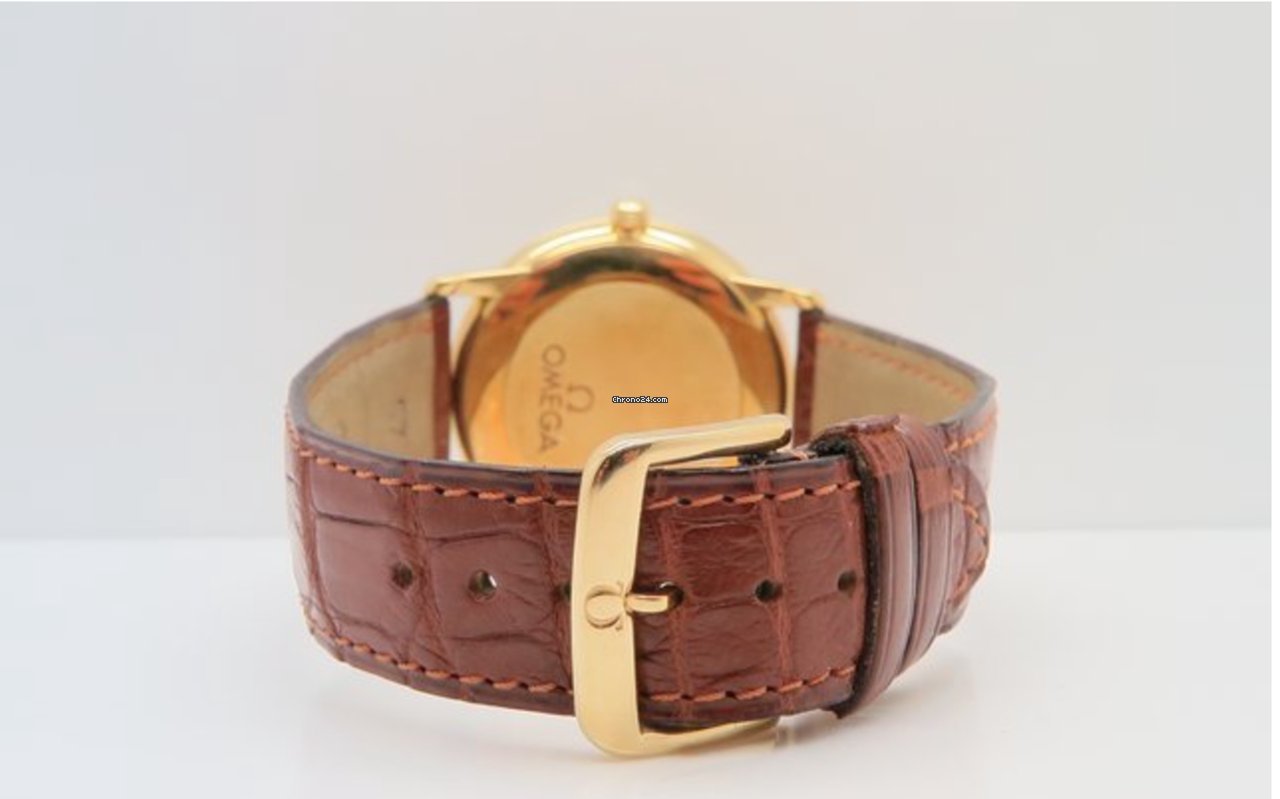 IMG_9081 Omega De Ville Prestige Mens watch Unisex Automatic Yellow gold 462031 Replica 4