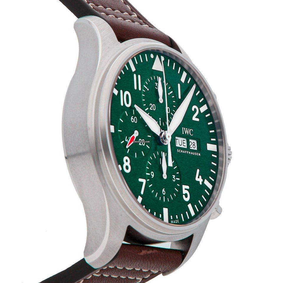 IMG_9081 IWC Pilot Chronograph Mens watch Unisex Automatic Steel IW3777-26 Replica 4