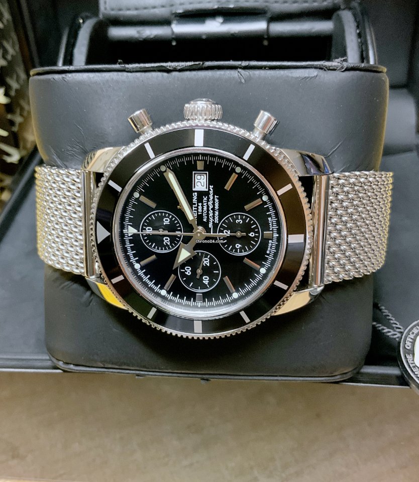 IMG_9081 Breitling Superocean Heritage Chronograph Mens watch Unisex Automatic Steel A1332024 B908 Replica 4