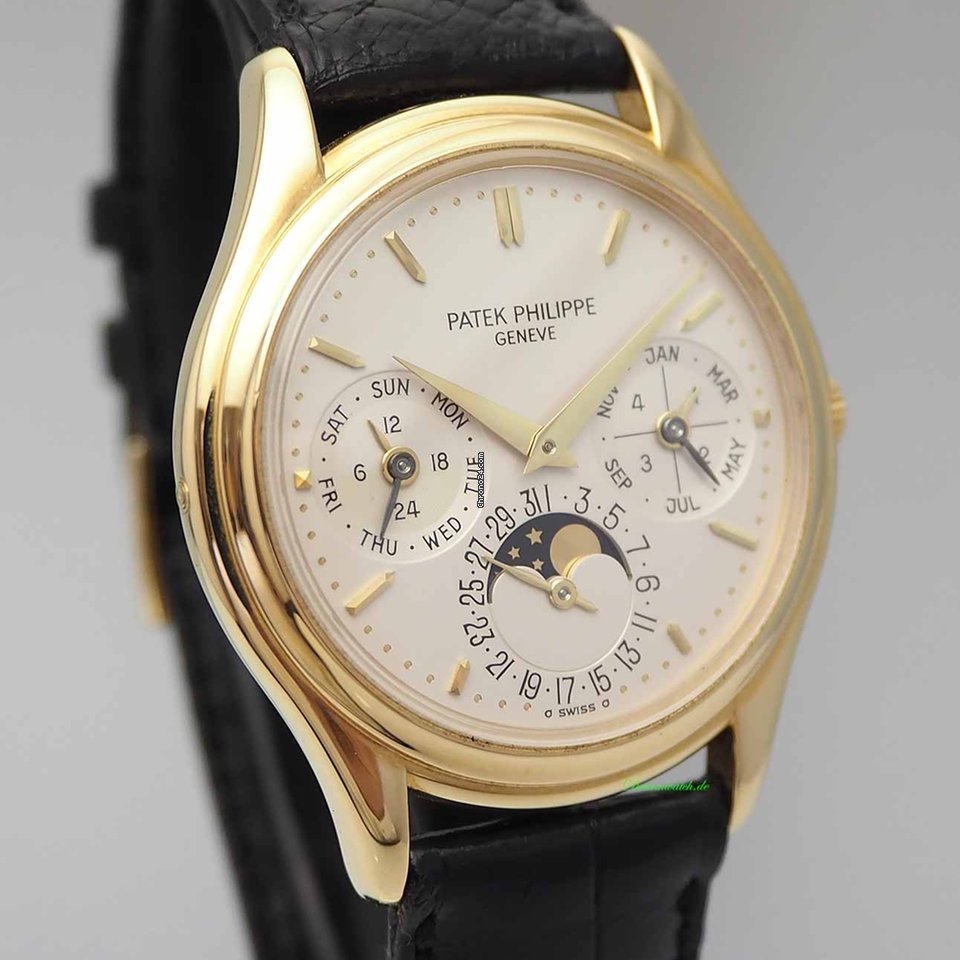IMG_9081 Patek Philippe Perpetual Calendar Automatic Yellow gold 3940 Replica 4