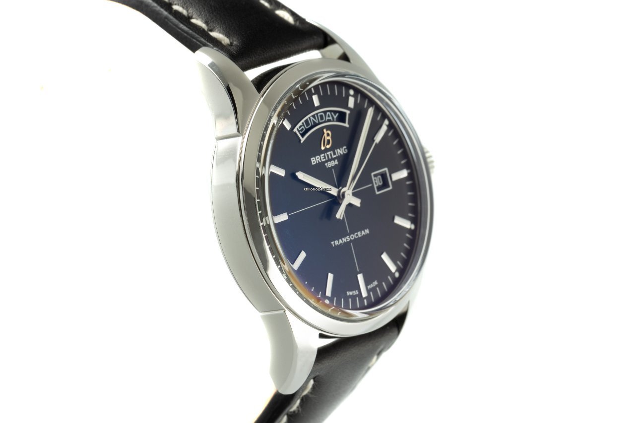 IMG_9081 Breitling Transocean Day & Date Mens watch Unisex Automatic Steel A4531012 BB69 Replica 4