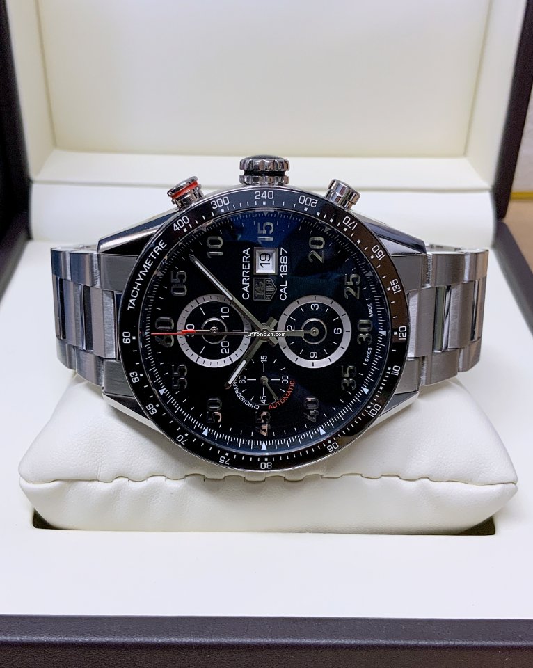 TAG Heuer Carrera Calibre 1887 Mens watch Unisex Automatic Steel CAR2A10.BA0799 Replica 4