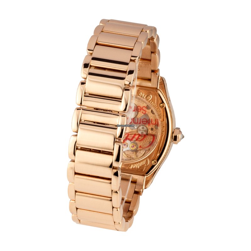 IMG_9081 Cartier Tortue Womens watch Manual winding Rose gold 2645 Replica 4