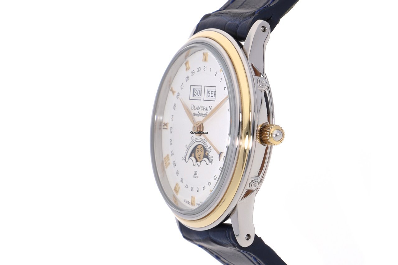 Blancpain Villeret Mens watch Unisex Automatic Gold Steel 6501 Replica 4