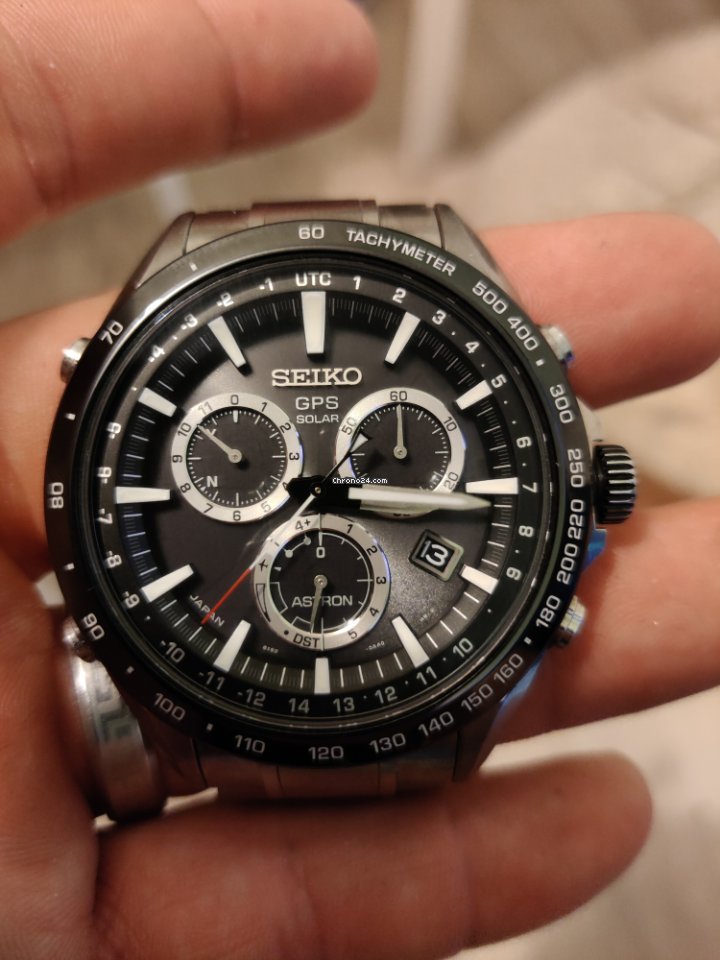 IMG_9081 Seiko Astron GPS Solar Chronograph Mens watch Unisex Automatic Steel SSE011J1 Replica 4