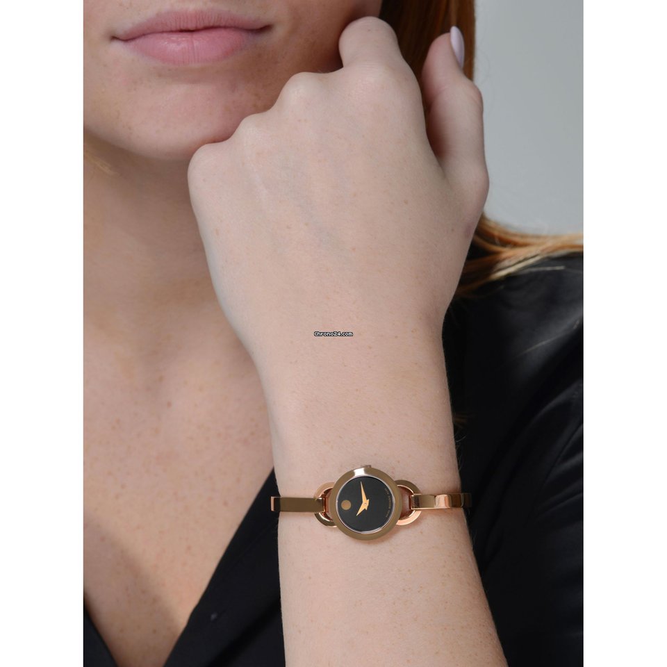 IMG_9081 Movado Rondiro Womens watch Quartz Gold Steel 607065 Replica 4