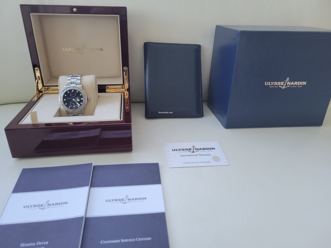 IMG_9081 Ulysse Nardin Maxi Marine Diver Mens watch Unisex Automatic Steel 263-55 Replica 4