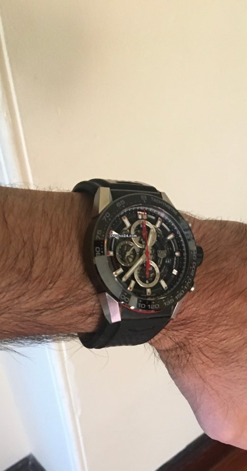 TAG Heuer Carrera Calibre HEUER 01 Mens watch Unisex Automatic CAR2A1Z-0RTX3670 Replica 4
