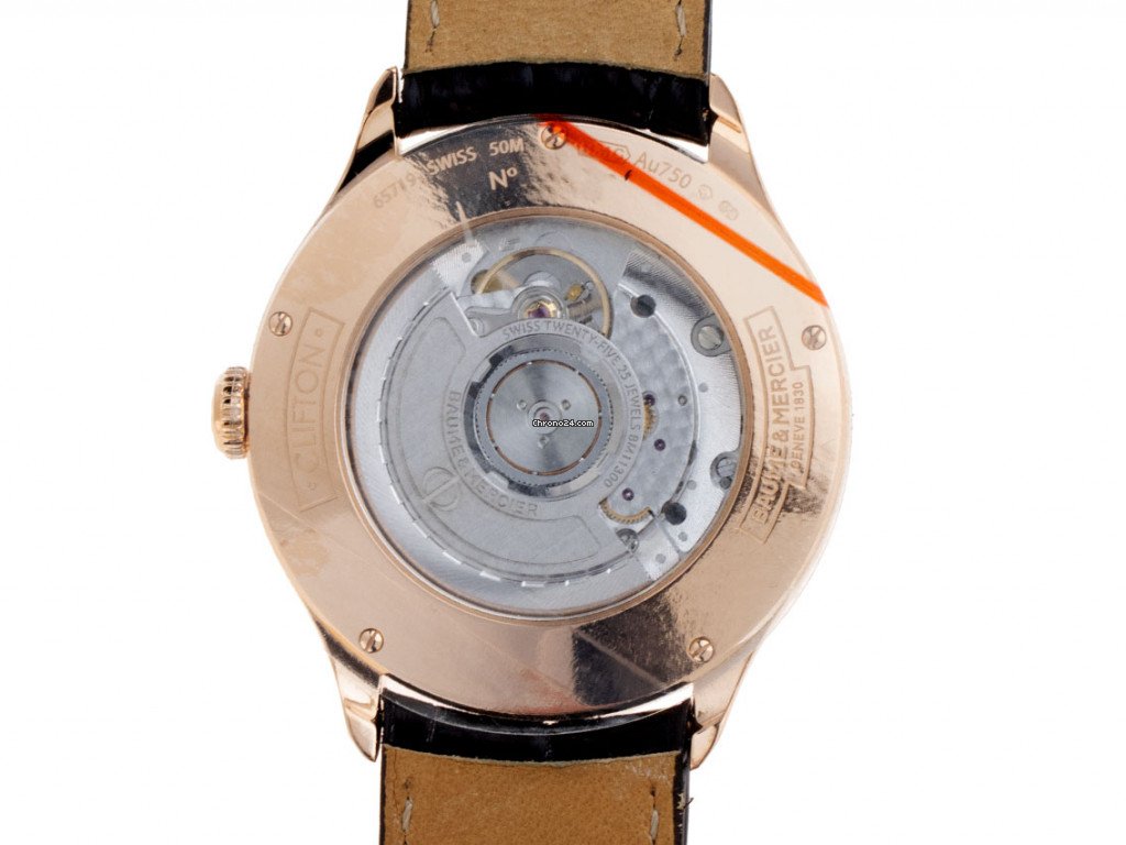IMG_9081 Baume & Mercier Clifton Mens watch Unisex Automatic Rose gold MOA10059 Replica 4