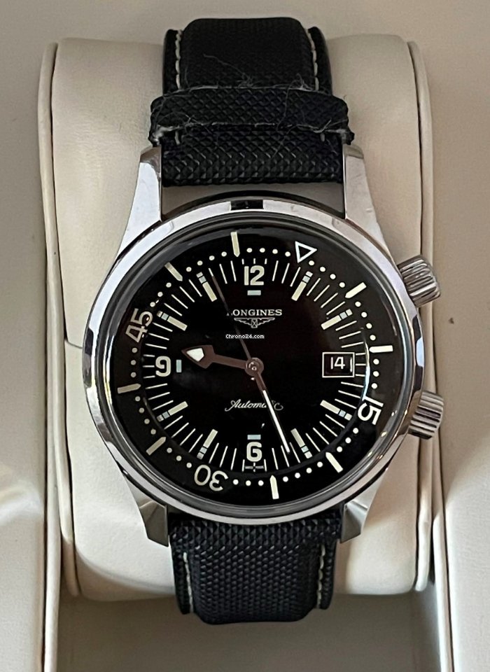 Longines Legend Diver Mens watch Unisex Automatic Steel L3.674.4.50.0 Replica 4