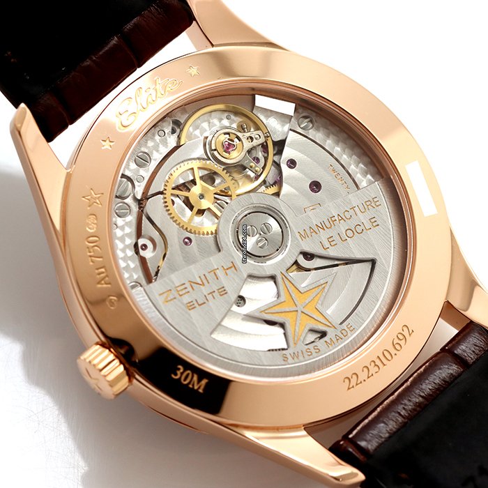 Zenith Elite Ultra Thin Automatic Rose gold 22.2310.692 75.C709 Replica 4