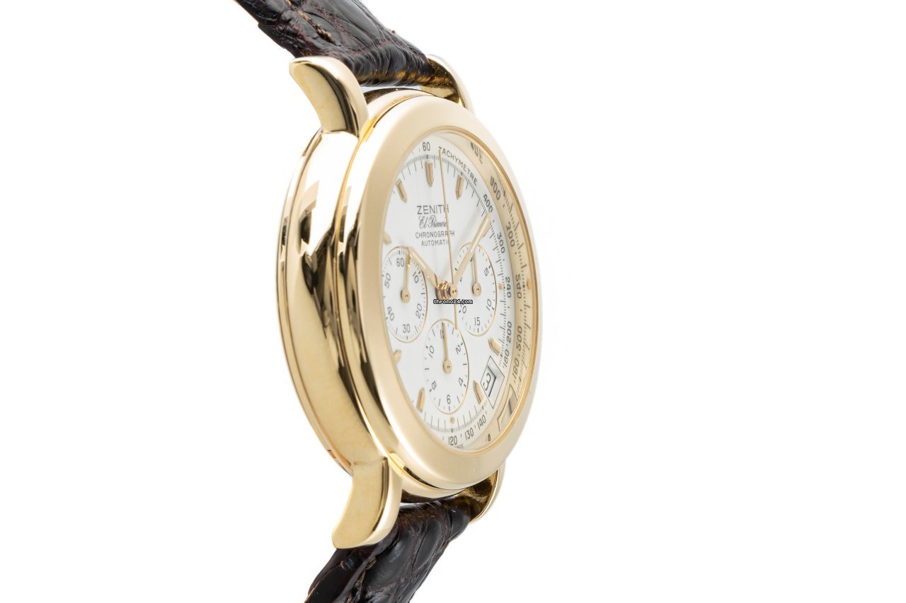 Zenith El Primero Chronograph Mens watch Unisex Automatic Yellow gold 06-0250-400 Replica 4